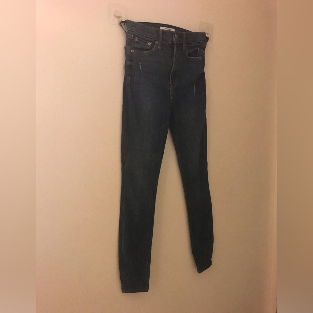 *3 for 25 Bundle and Save.Girlfriend Collective Dark Blue Skinny Jeans
